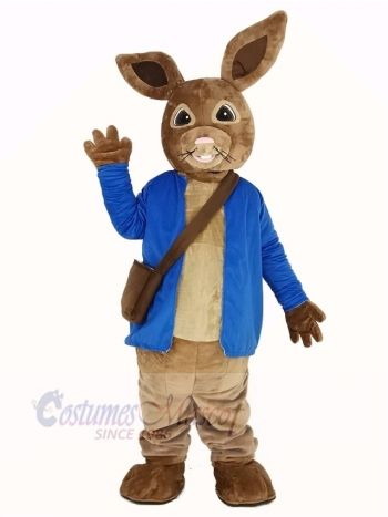 Peter Rabbit in Blue Coat Mascot Costume Animal