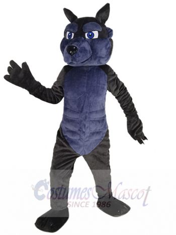 Robust Muscular Wolf Mascot Costume Animal