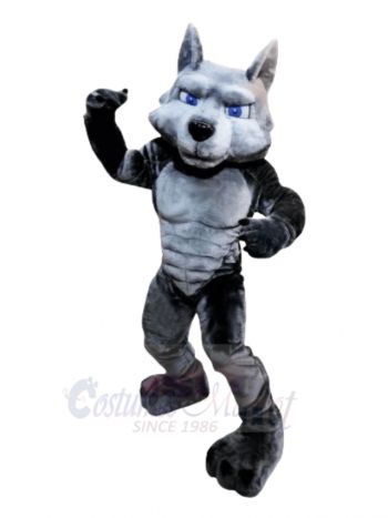 Power Muscle Wolf Mascot Costumes