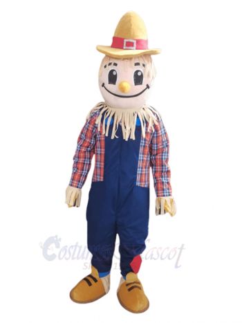 Scarecrow Farmer Man Mascot Costume People