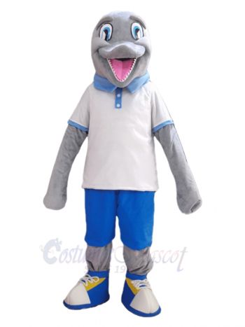 Cute Dolphin Mascot Costume Ocean