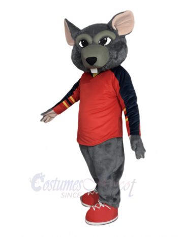 Sports Grey Rat Mascot Costume