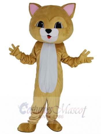 Adorable Brown Cat Mascot Costume Animal