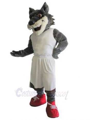 Power Sport Wolf Mascot Costume