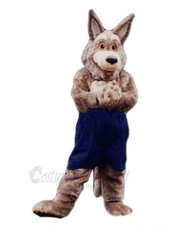 Funny Brown Coyote Wolf Mascot Costume