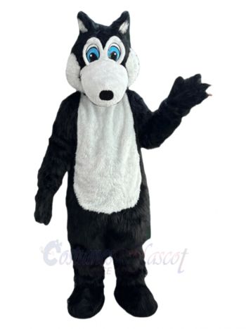 Black Wolf Mascot Costume Animal