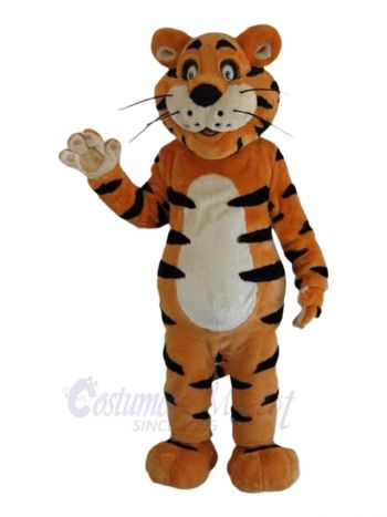 Docile Orange Tiger Mascot Costume