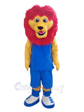 Red Mane Lion Mascot Costume Animal