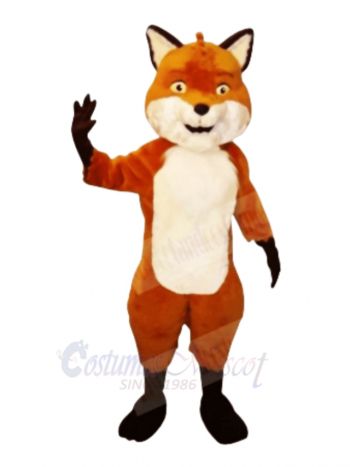 Smiling Friendly Fox Mascot Costumes