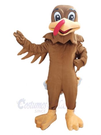 Brown Turkey Mascot Costume Animal