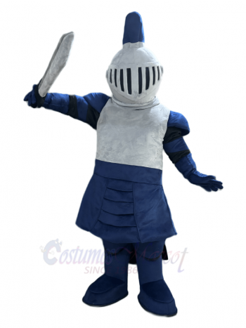 Dark Blue Knight Mascot Costume People