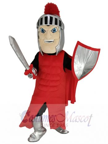 Fierce Spartan Knight Mascot Costume People