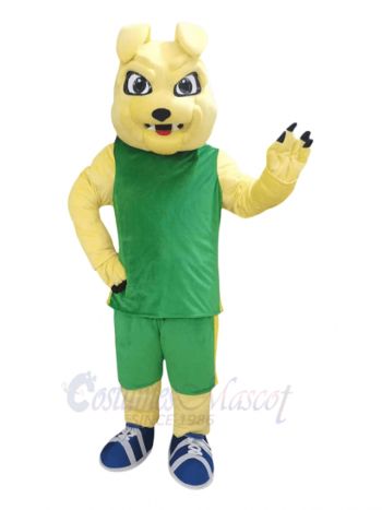 Yellow Bulldog Mascot Costume Animal