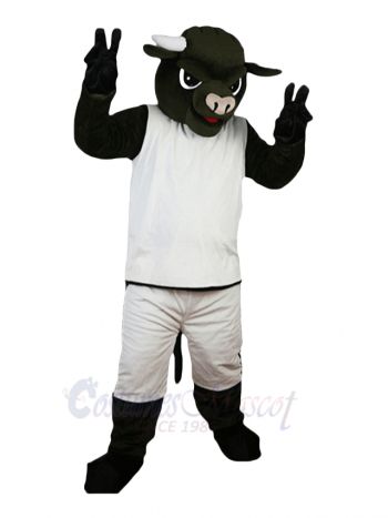 Black Basketball Bull Mascot Costume