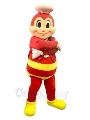 Smiling Jollibee Mascot Costume