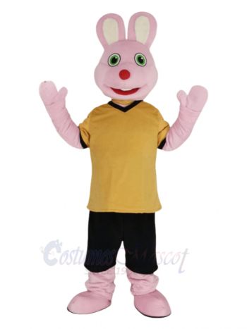 Pink Rabbit Mascot Costume Animal