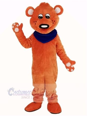 Orange Teddy Bear Mascot Costume Animal