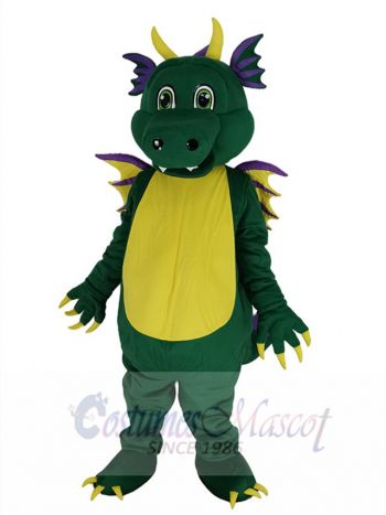 Cute Green Dragon Mascot Costume Animal