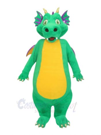 Friendly Green Dragon Mascot Costumes