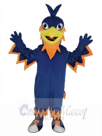 Dark Blue Phoenix Bird Mascot Costume Animal