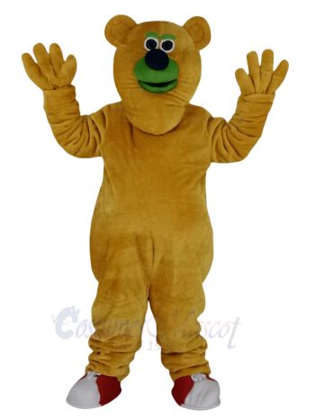 Orange Bear Mascot Costume Animal