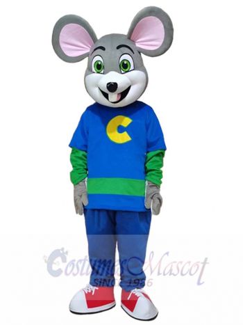 Chuck E. Cheese Mouse Mascot Costume