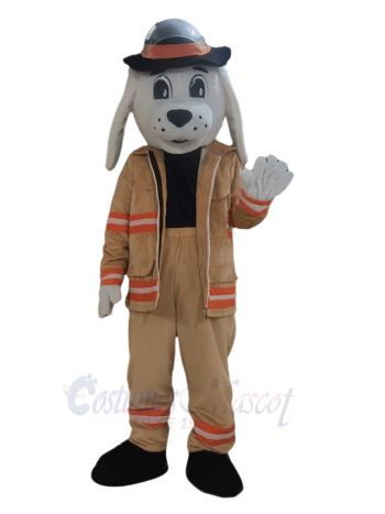 Cute Brown Sparky the Fire Dog Mascot Costume Animal