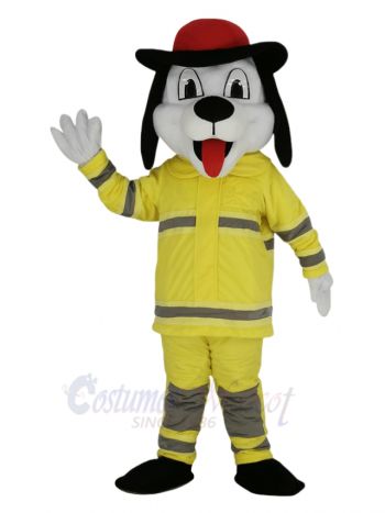 Cute Fire Dog Mascot Costume Animal