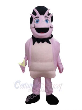 Pink Shrimp Mascot Costume