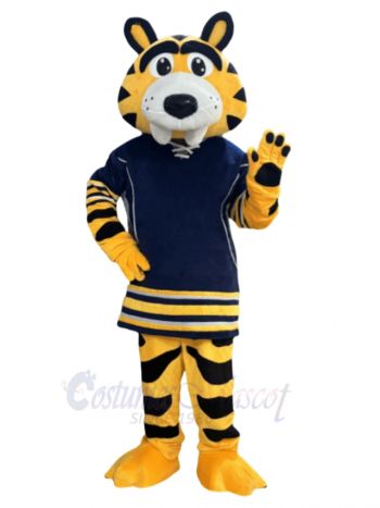 Cute Saber-toothed Tiger Mascot Costume Animal