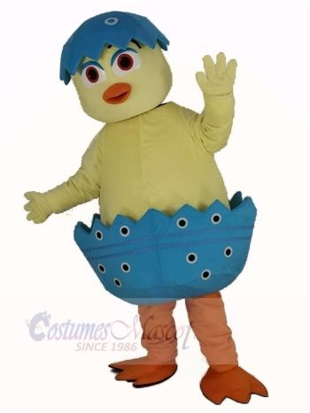 Cute Chick in Egg Mascot Costume Animal