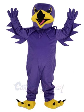 Purple Night Hawk Mascot Costume Animal