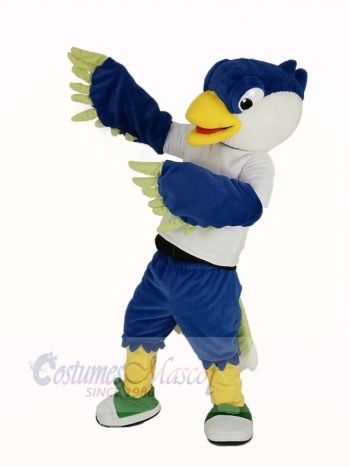 Blue Head Bird Mascot Costume Animal