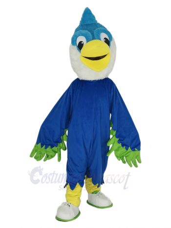 Royal Blue Bird Mascot Costume Animal