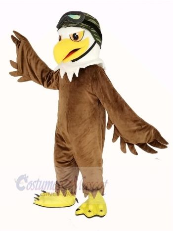 Cool Brown Eagle Mascot Costume Animal