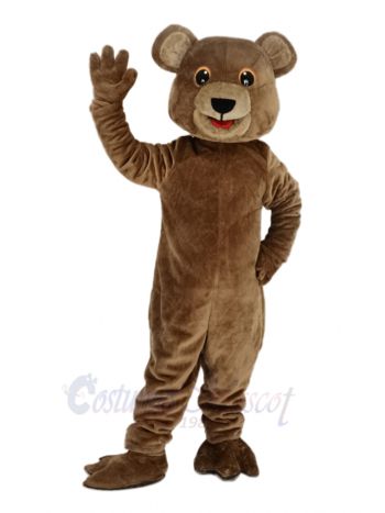 Cute Brown Bear Mascot Costume Animal