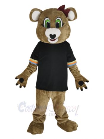 Brown Female Bear Mascot Costume Animal