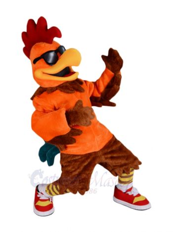 Cool Rock Rooster Chicken Mascot Costumes