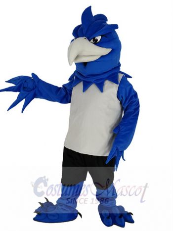 Royal Blue Phoenix Bird Mascot Costume Animal