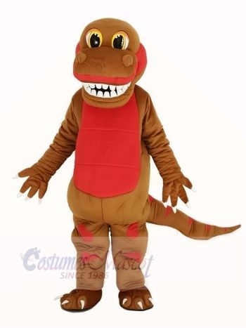 Funny Brown Dinosaur Mascot Costume Animal