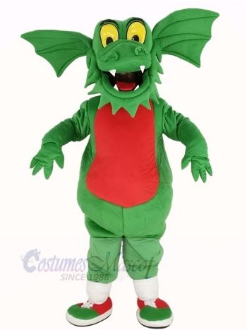 Dark Green Dragon Mascot Costume Animal