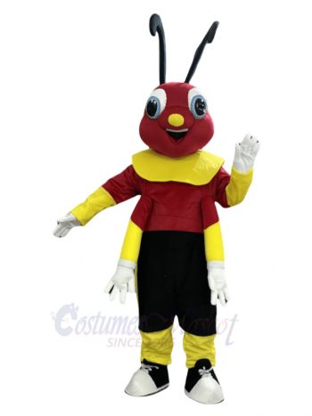 Red Firefly Mascot Costume Insect