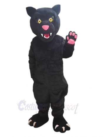 Pink Nose Panther Mascot Costume Animal