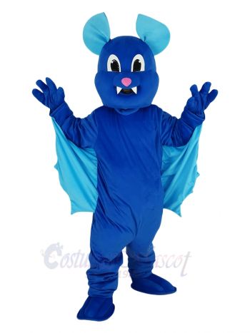  Blue Flying Bat Mascot Costume Animal