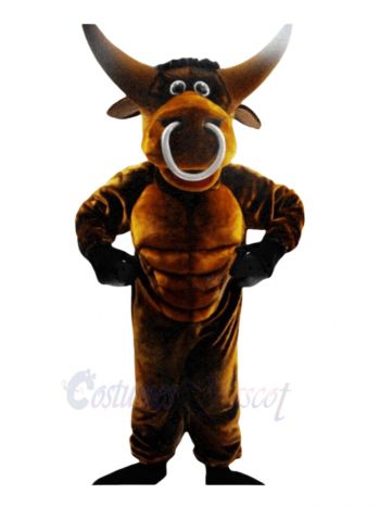 Brown Muscle Bull Mascot Costumes