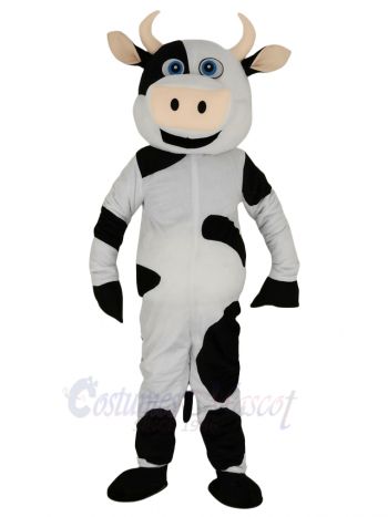 Realistic Cute Cow Mascot Costume Animal