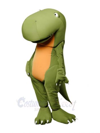 Big Head Green Dinosaur Mascot Costumes