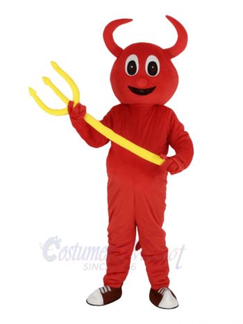 Cute Red Devil Mascot Costume