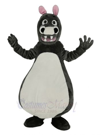 Lovely Hippo Mascot Costume Animal