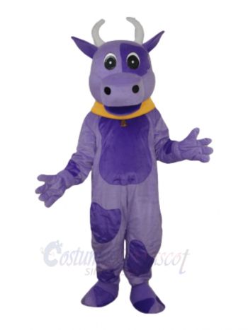 Purple Cow Adult Mascot Costume